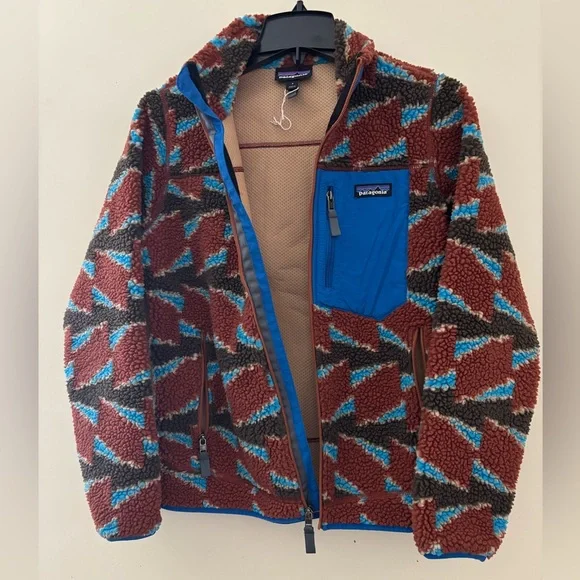 Patagonia Classic Retro-x Fleece Jacket In Take Root Burnished Red• size Small - Picture 10 of 10